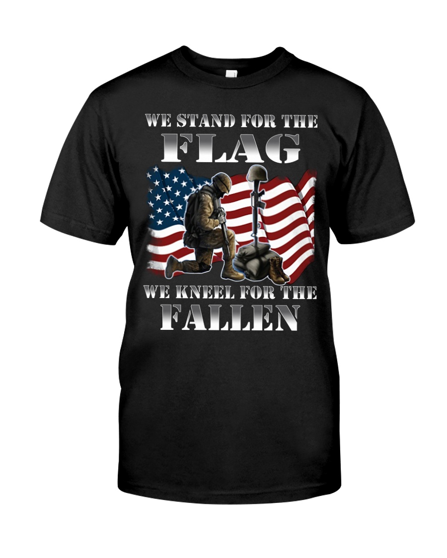Veteran we stand for the flag we kneel for the fal Classic T-Shirt