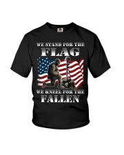 Veteran we stand for the flag we kneel for the fal Youth T-Shirt thumbnail