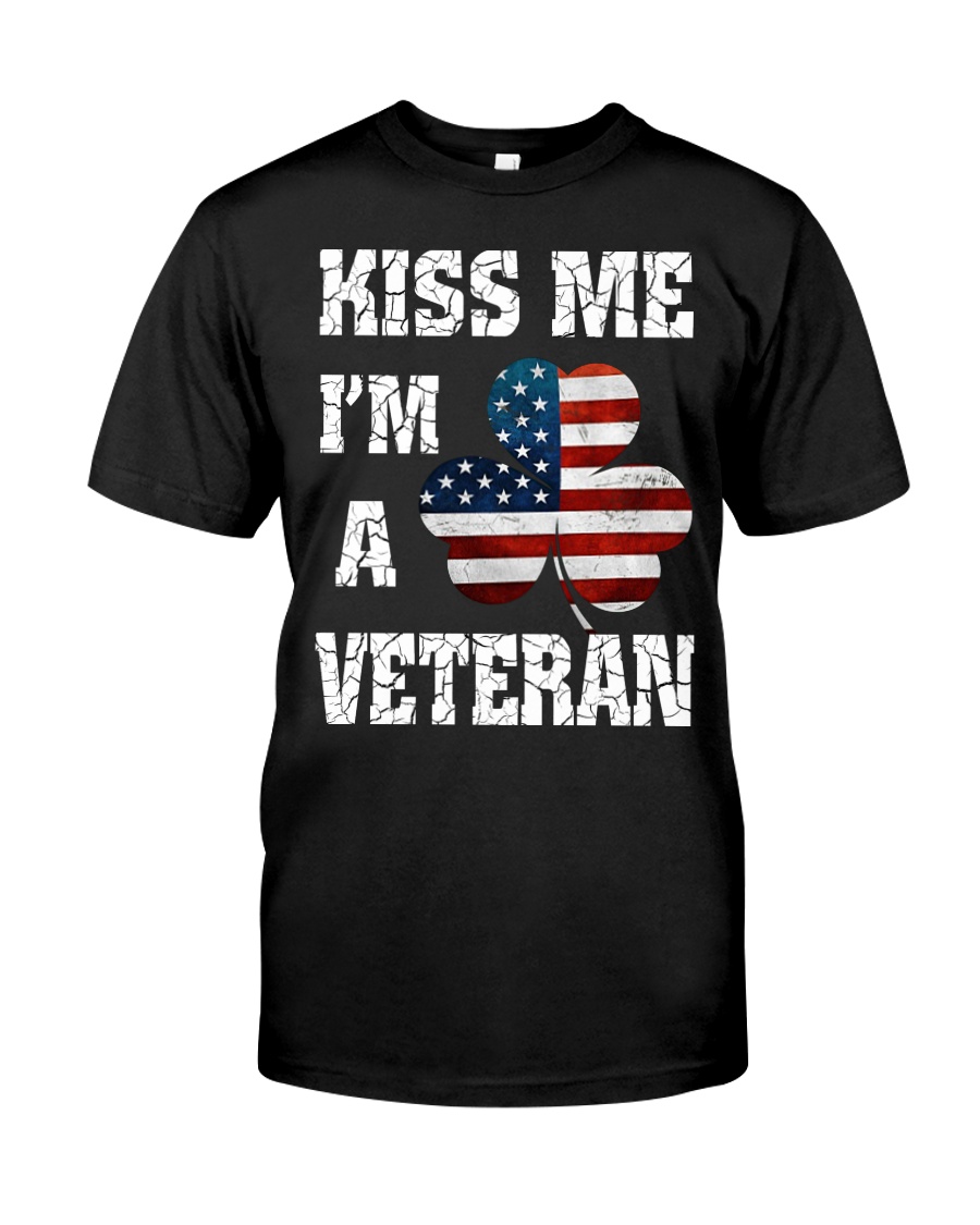 Irish kiss me i'm a veteran Premium Fit Mens Tee