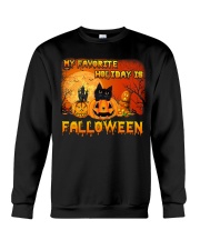 My favorite holiday is falloween Crewneck Sweatshirt thumbnail