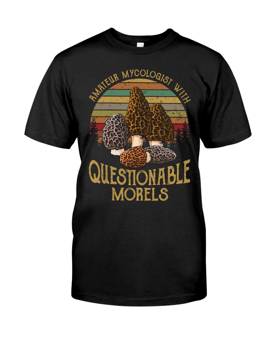 Amateur mycologist with questionable morels Premium Fit Mens Tee