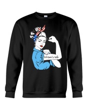 Veteran's wife strong women Crewneck Sweatshirt thumbnail