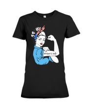 Veteran's wife strong women Premium Fit Ladies Tee thumbnail
