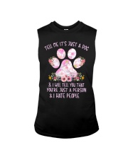 Tell me It's just a dog and I will tell you floral Sleeveless Tee thumbnail
