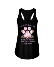 Tell me It's just a dog and I will tell you floral Ladies Flowy Tank thumbnail