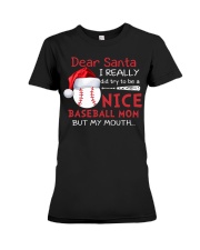 Dear santa I really did try to be a nice Premium Fit Ladies Tee thumbnail