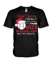 Dear santa I really did try to be a nice V-Neck T-Shirt thumbnail
