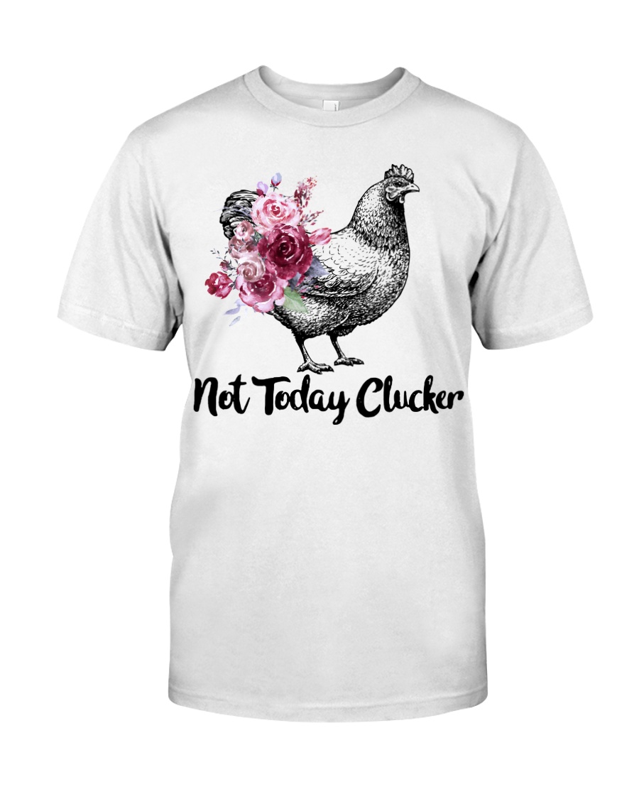 Chicken floral not today clucker Premium Fit Mens Tee