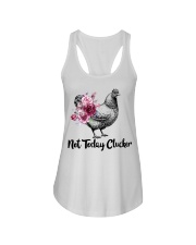 Chicken floral not today clucker Ladies Flowy Tank thumbnail