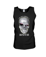 Skull girl I'm not always a bitch Unisex Tank thumbnail