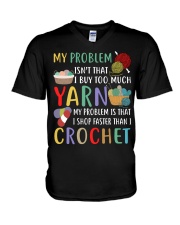My Problem Isn't That I Buy Too Much Yarn V-Neck T-Shirt thumbnail