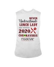 Never underestimate lunch lady who survived 2020 Sleeveless Tee thumbnail