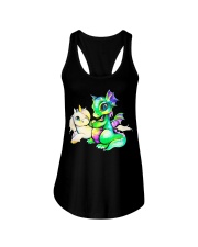 Baby Unicorn and Baby Dragon Ladies Flowy Tank thumbnail