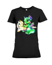 Baby Unicorn and Baby Dragon Premium Fit Ladies Tee thumbnail