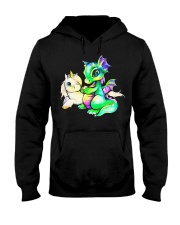 Baby Unicorn and Baby Dragon Hooded Sweatshirt thumbnail