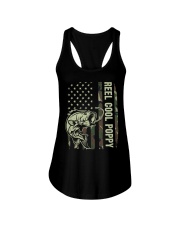 Reel cool poppy 4th july usa flag fishing Ladies Flowy Tank thumbnail