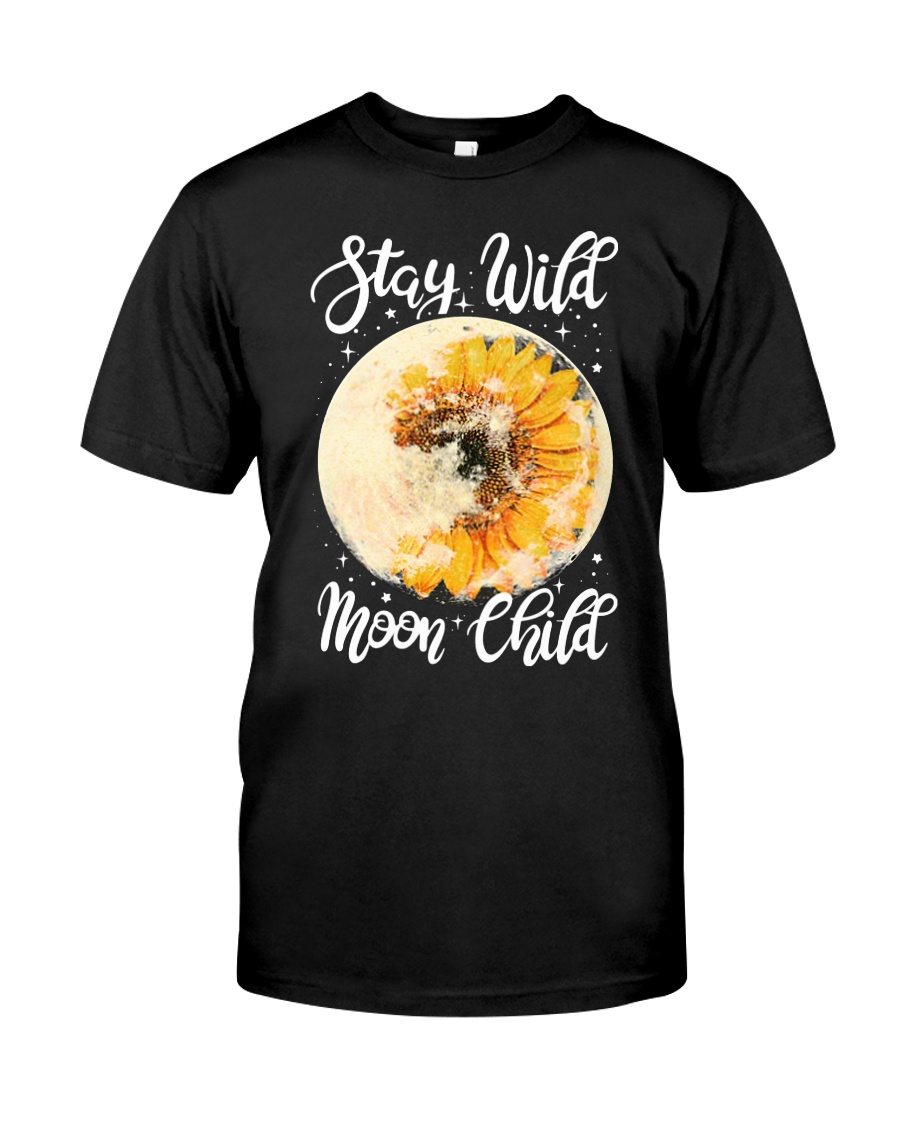 Sunflower stay wild moon child Premium Fit Mens Tee