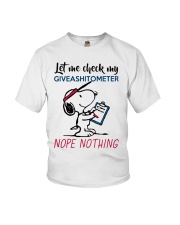 Let me check my giveashitometer nope nothing Youth T-Shirt thumbnail