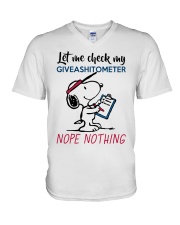 Let me check my giveashitometer nope nothing V-Neck T-Shirt thumbnail