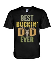Best Buckin' Dad Ever Vintage Shirt V-Neck T-Shirt thumbnail