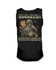 Why did i become a veteran because football baseba Unisex Tank thumbnail