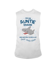 I'm an auntie shark who happens to cuss a lot Sleeveless Tee thumbnail