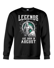 Viking Legend are born in August Crewneck Sweatshirt thumbnail