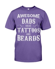 Awesome Dads have tattoos and beards Premium Fit Mens Tee thumbnail