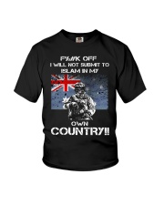Fuck off I will not submit to islam in my own coun Youth T-Shirt thumbnail