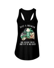 Just a woman who solemnly swears Ladies Flowy Tank thumbnail