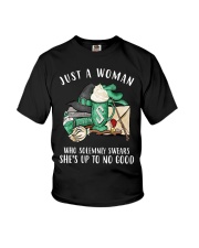 Just a woman who solemnly swears Youth T-Shirt thumbnail