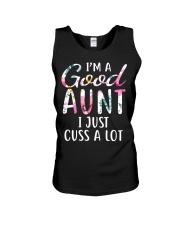 I'm a good aunt I just cuss a lot Unisex Tank thumbnail