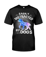 Easily distracted by Australian Shepherd dog Premium Fit Mens Tee thumbnail