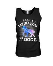 Easily distracted by Australian Shepherd dog Unisex Tank thumbnail