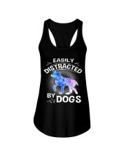 Easily distracted by Australian Shepherd dog Ladies Flowy Tank thumbnail