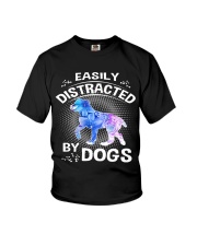 Easily distracted by Australian Shepherd dog Youth T-Shirt thumbnail