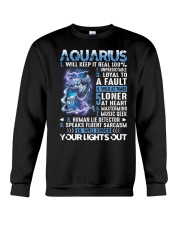 Aquarius will keep it real 100 unpredictable Crewneck Sweatshirt thumbnail