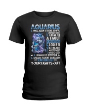 Aquarius will keep it real 100 unpredictable Ladies T-Shirt thumbnail