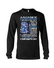Aquarius will keep it real 100 unpredictable Long Sleeve Tee thumbnail