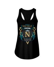 It's a Nicole thing you wouldn't understand Ladies Flowy Tank thumbnail