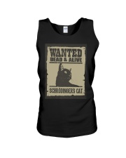 Wanted dead and alive Schrodinger's cat Unisex Tank thumbnail