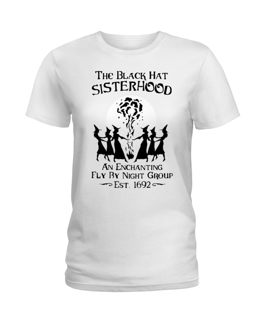 The black hat sisterhood an enchanting fly by nigh Ladies T-Shirt