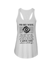 To my wife I wish I could turn back the clock Ladies Flowy Tank thumbnail