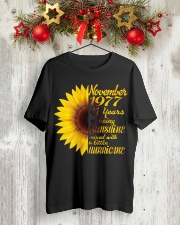 November 1977 41 years of being sunshine mixed Classic T-Shirt lifestyle-holiday-crewneck-front-2