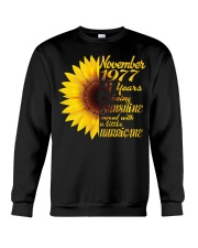 November 1977 41 years of being sunshine mixed Crewneck Sweatshirt thumbnail