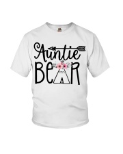 Auntie bear floral Youth T-Shirt thumbnail