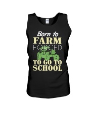 Born to farm forced to go to school Unisex Tank thumbnail