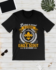 Being a scout is a choice being an eagle scout Premium Fit Mens Tee lifestyle-mens-crewneck-front-17