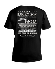 I am lucky son because I'm raised by a freaking aw V-Neck T-Shirt thumbnail