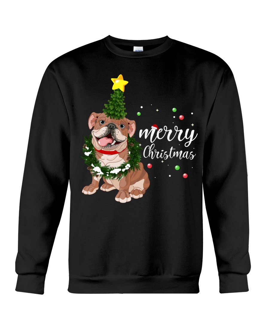 Merry Christmas pug dog Crewneck Sweatshirt